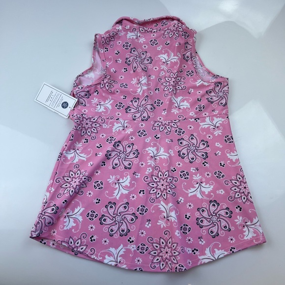 SOUTHWIND Pink UPF 50 Pebble Beach Top in Bandana N249 - Picture 4 of 14